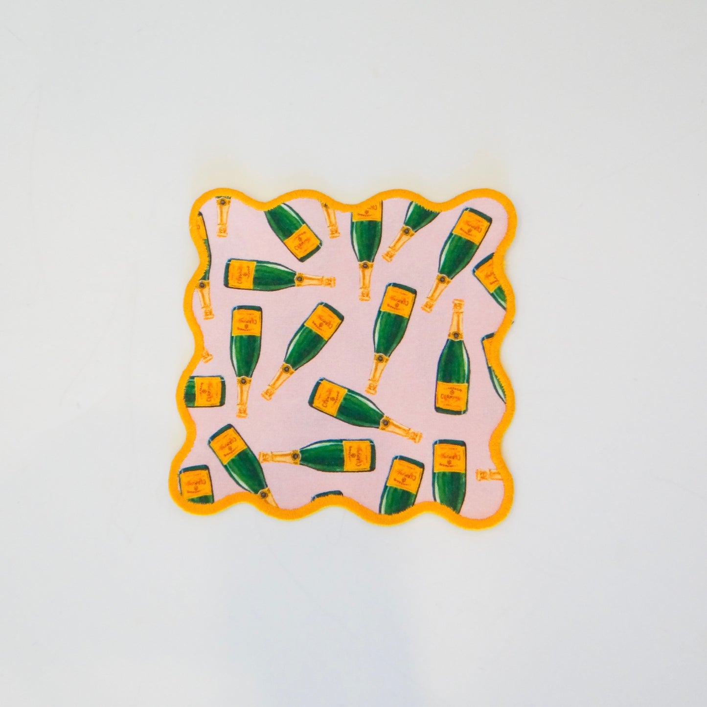 Champagne Bottles Cocktail Squares