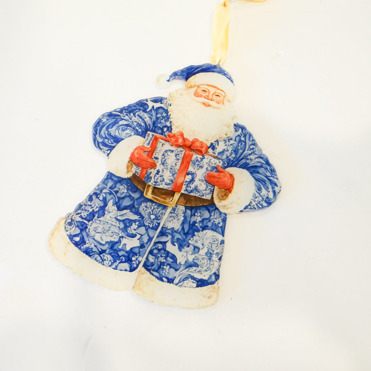 Chinoiserie Santa Acrylic Ornament