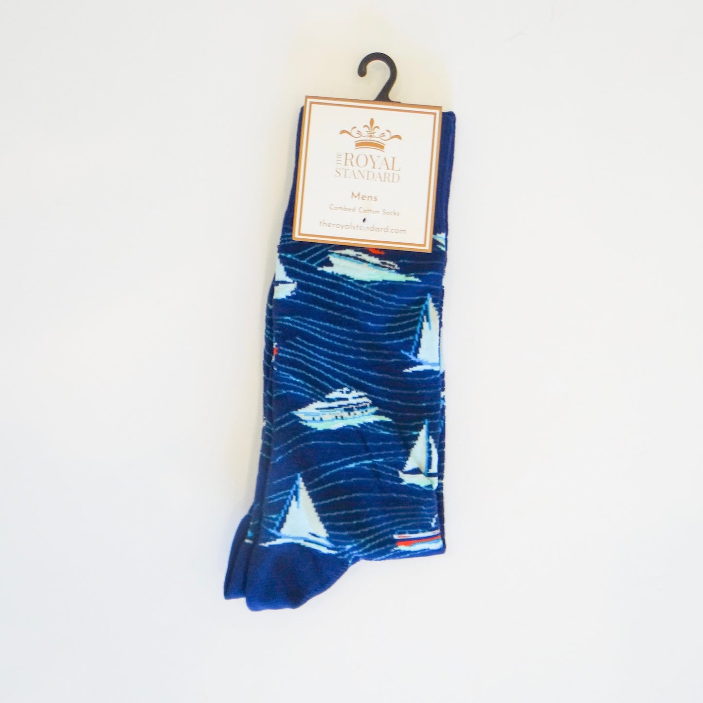 Mens Boating Socks Navy/Sky