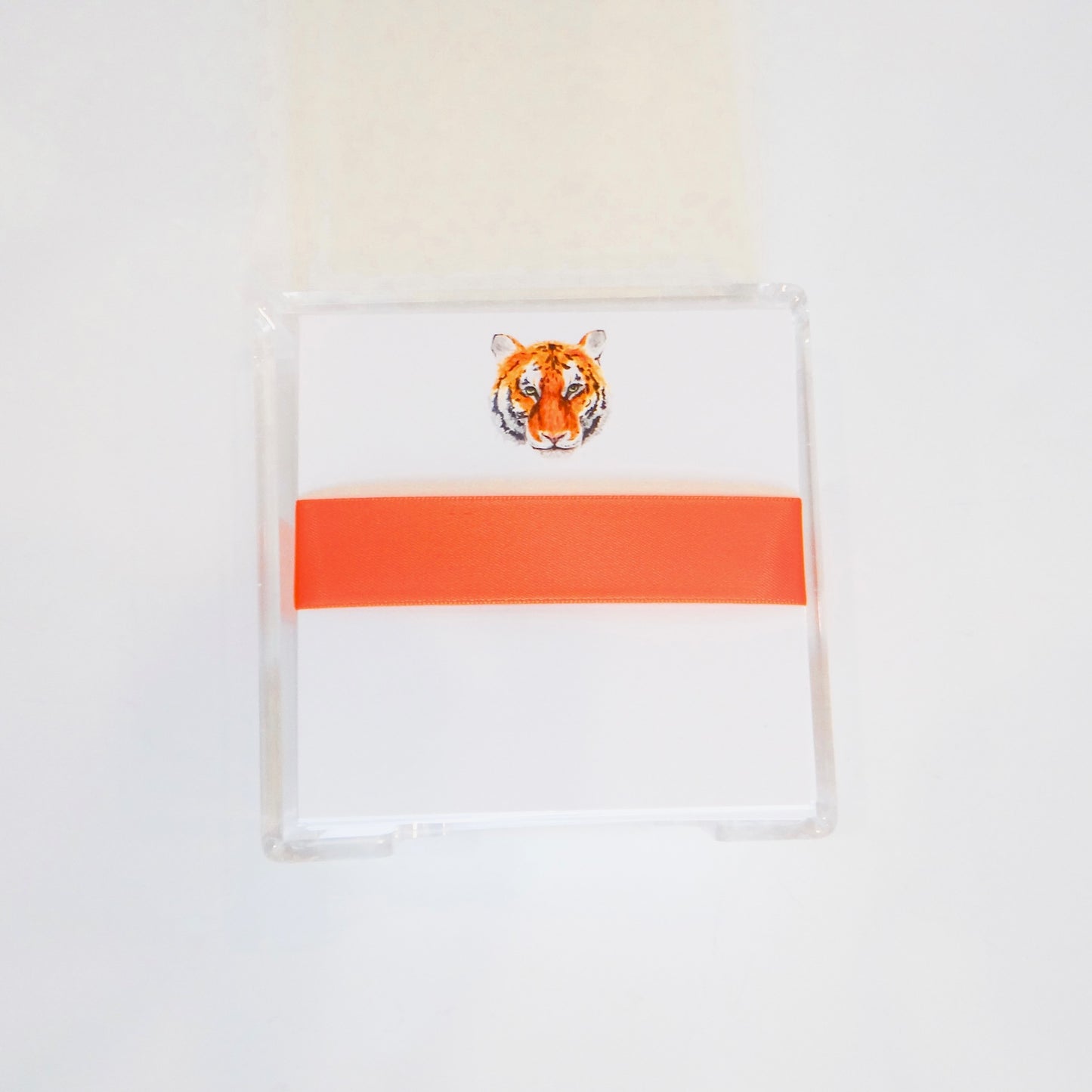 Tiger Face Square Desk Set
