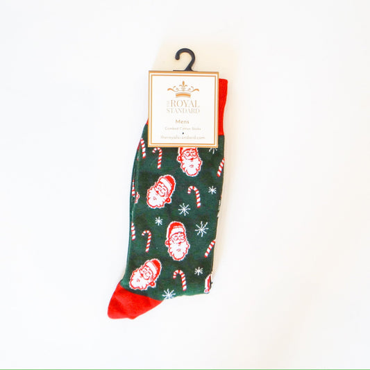 Men's Candy Cane Christmas Socks