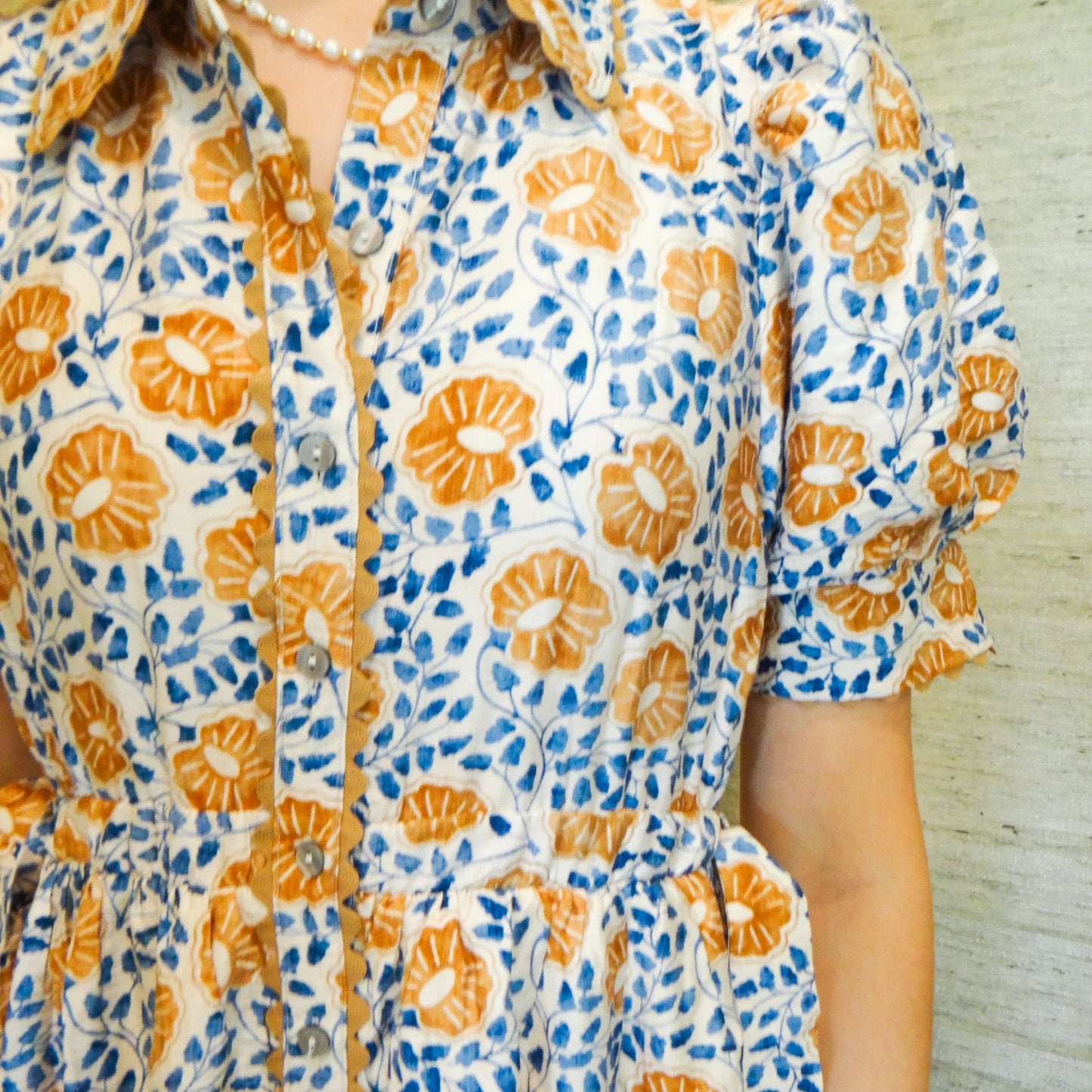 Floral Camel Dress