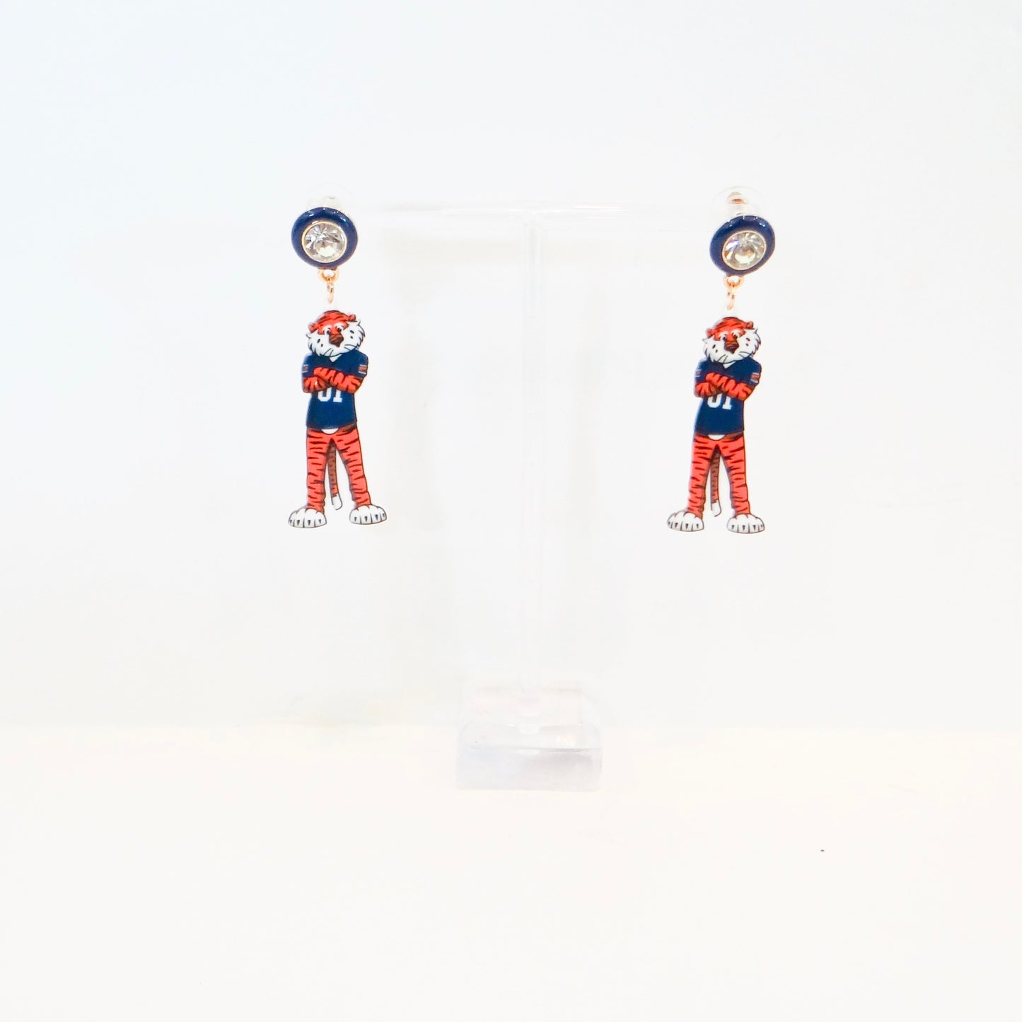 Auburn Aubie Resin Earrings