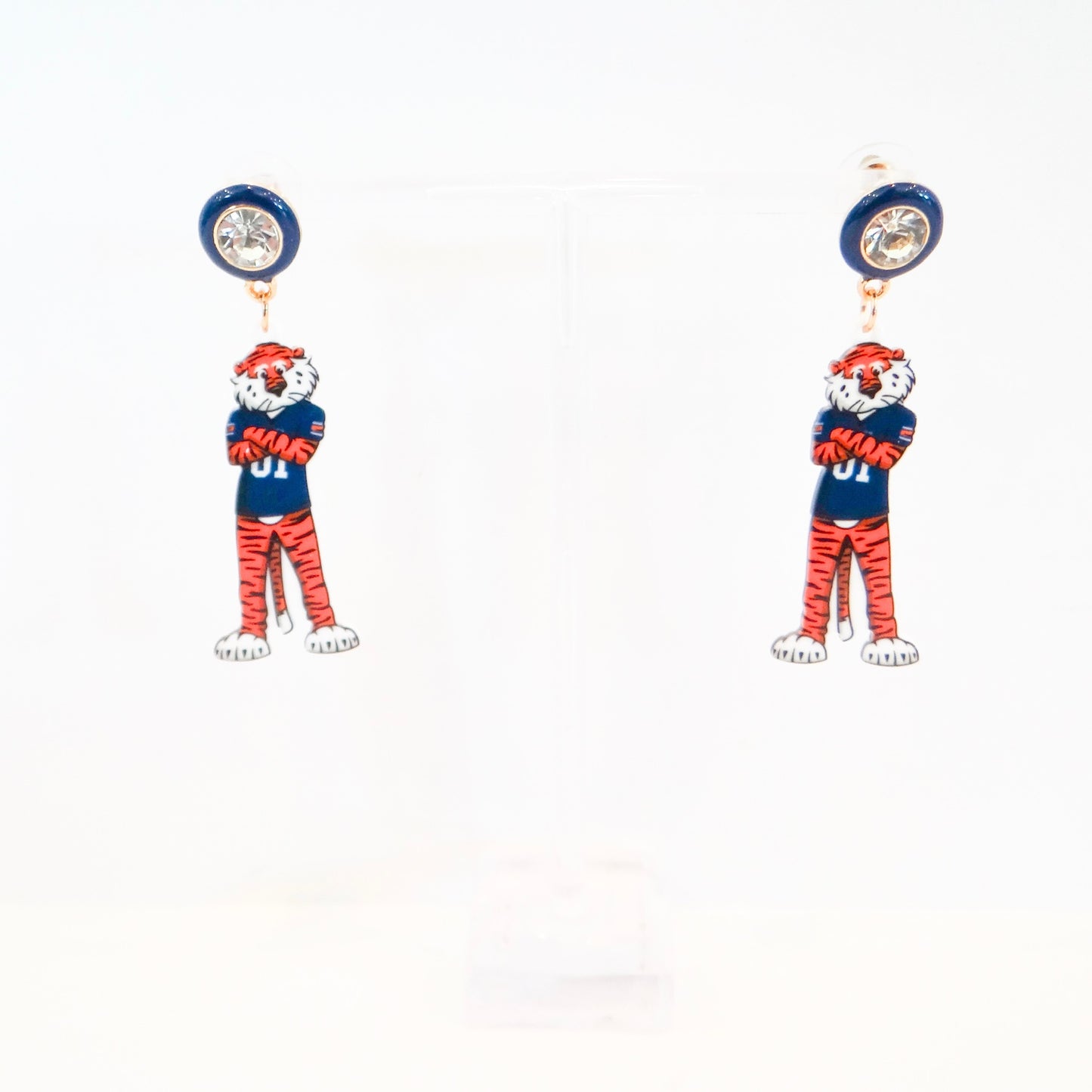 Auburn Aubie Resin Earrings