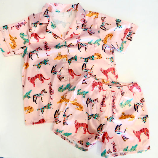Kids Roar Pajama Short Set
