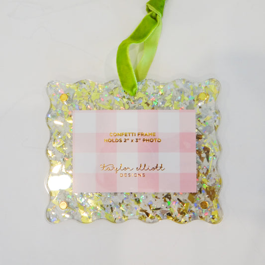 Confetti Frame Ornaments