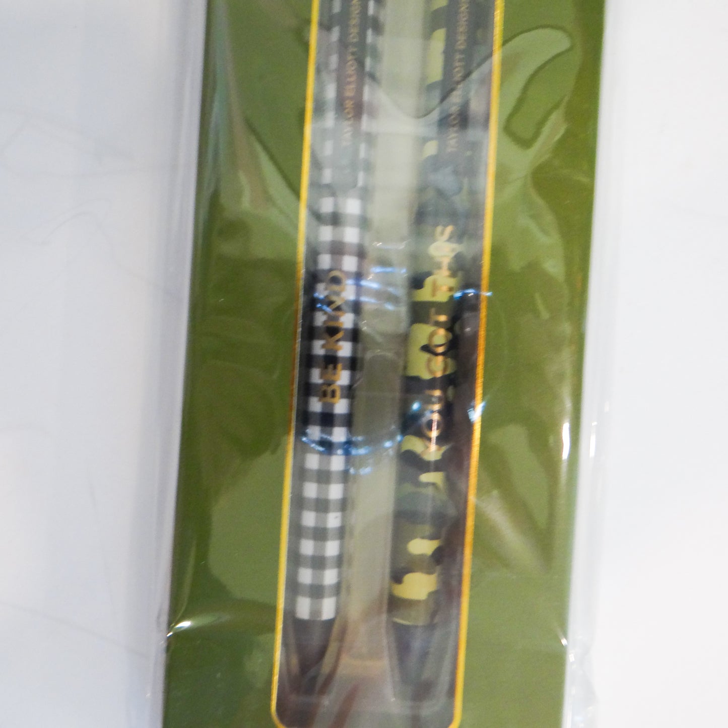 Camo and Gingham Gel Pen Set