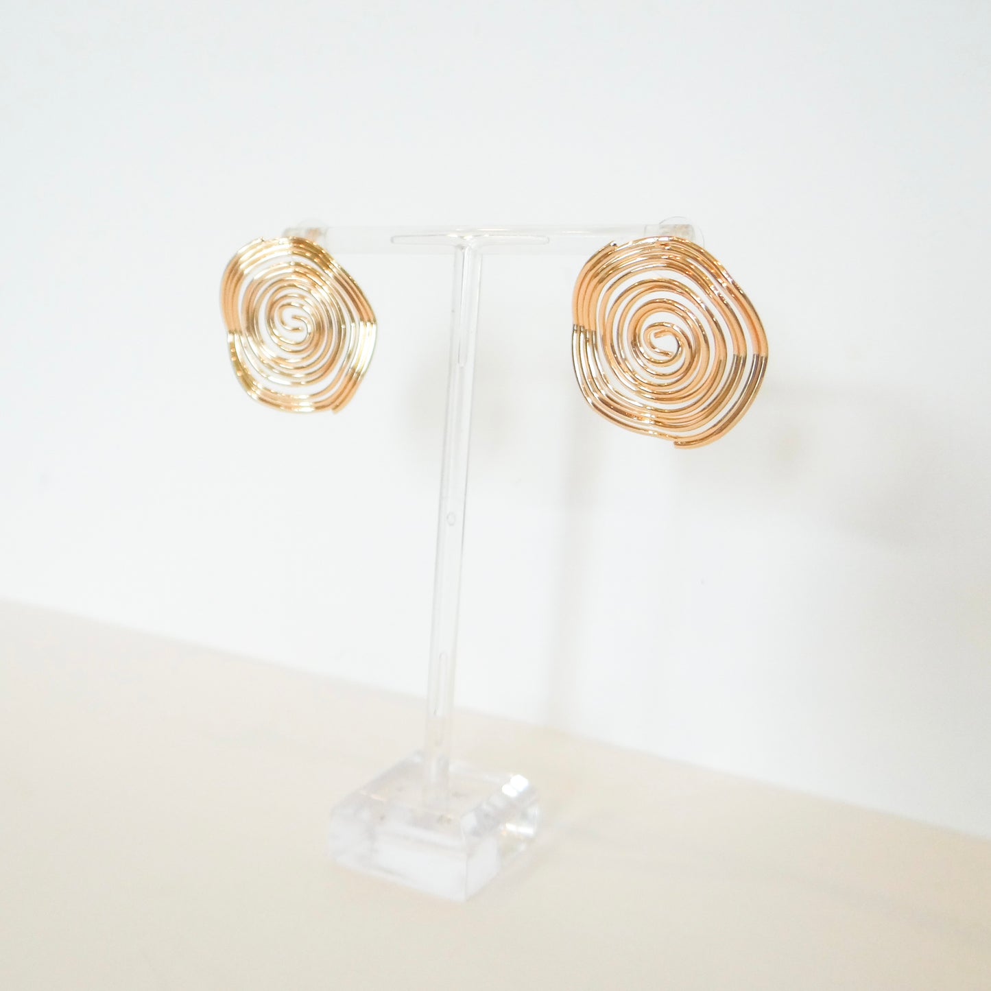 Swirly Circle Studs