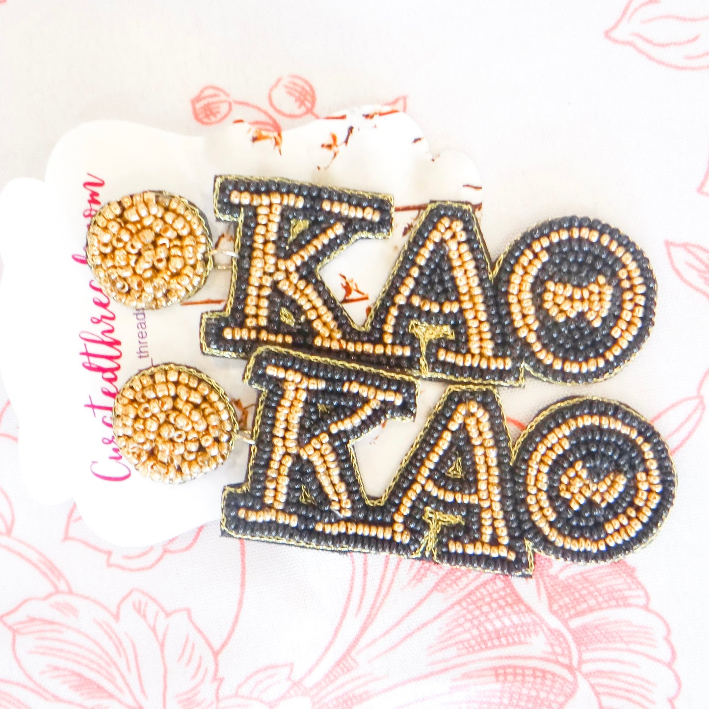 Beaded Sisterhood Sorority Earrings