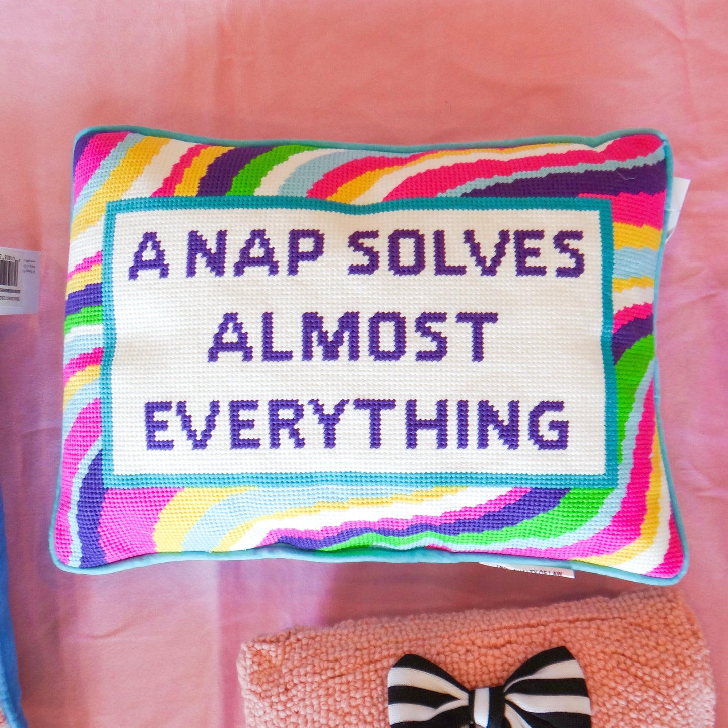 Hook and Needlepoint Pillows