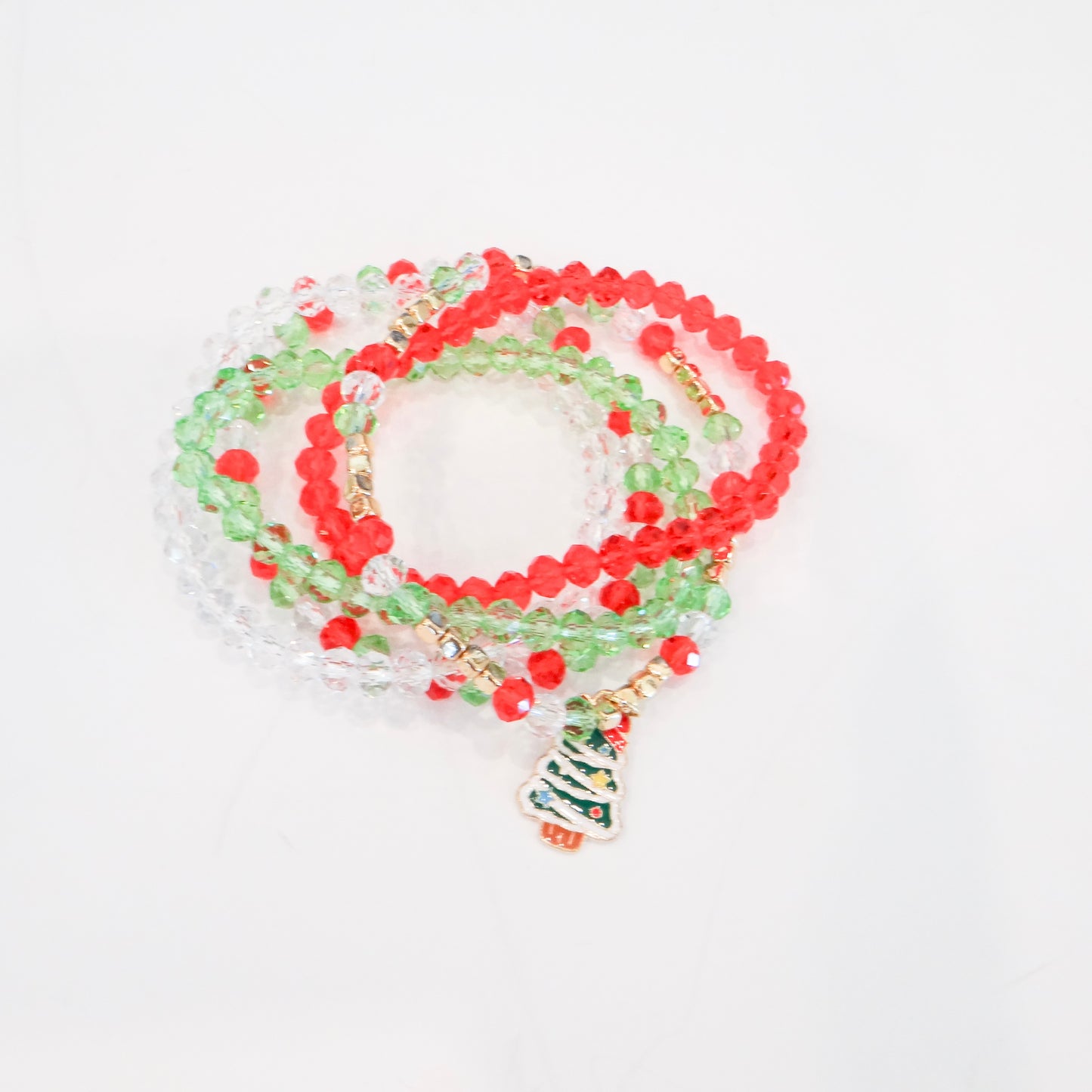 Christmas Tree Charm Bracelet