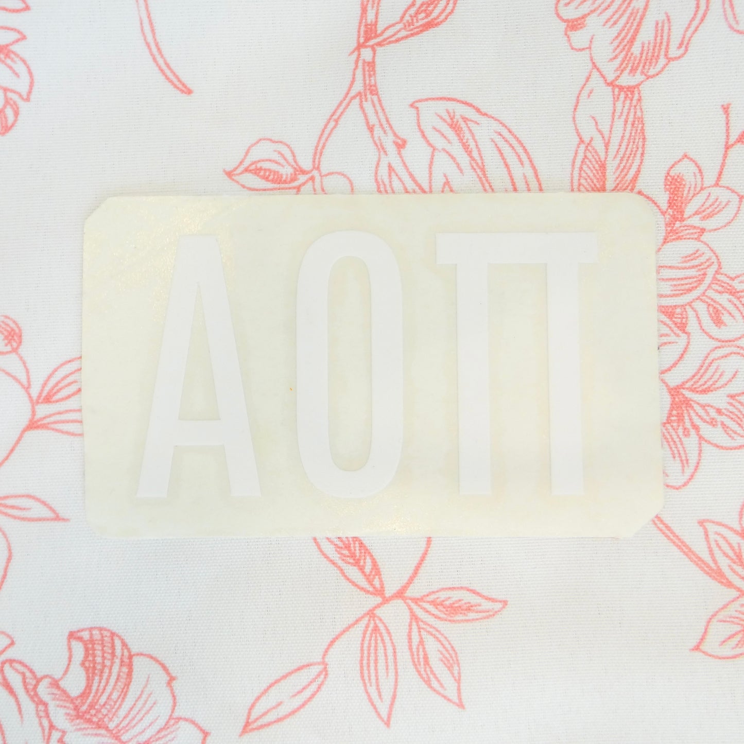 Sorority 2" Car Decal White