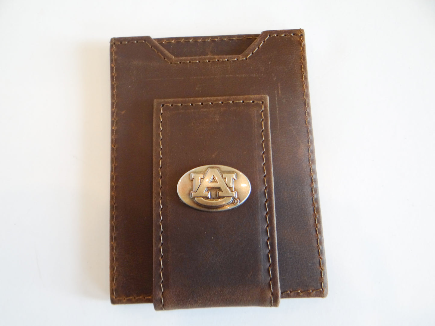Auburn Leather Money Clip