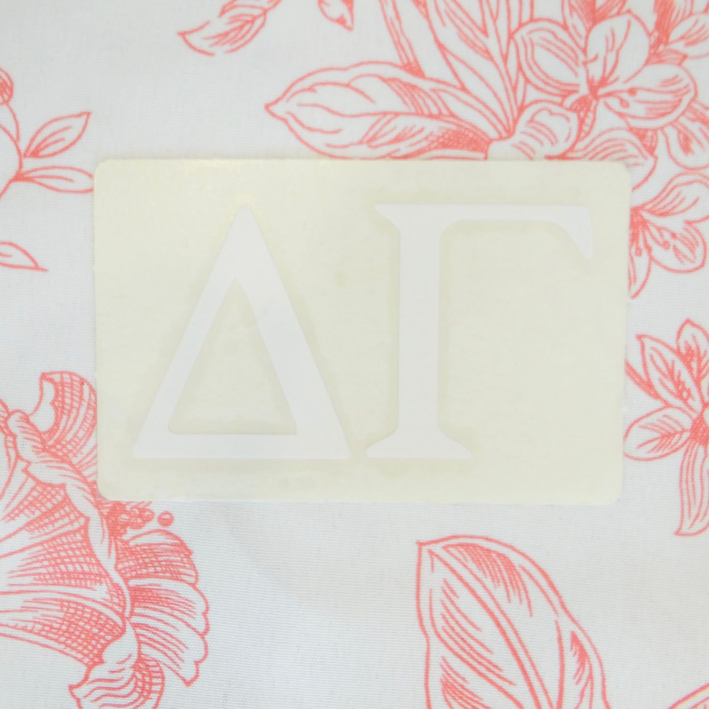 Sorority 2" Car Decal White