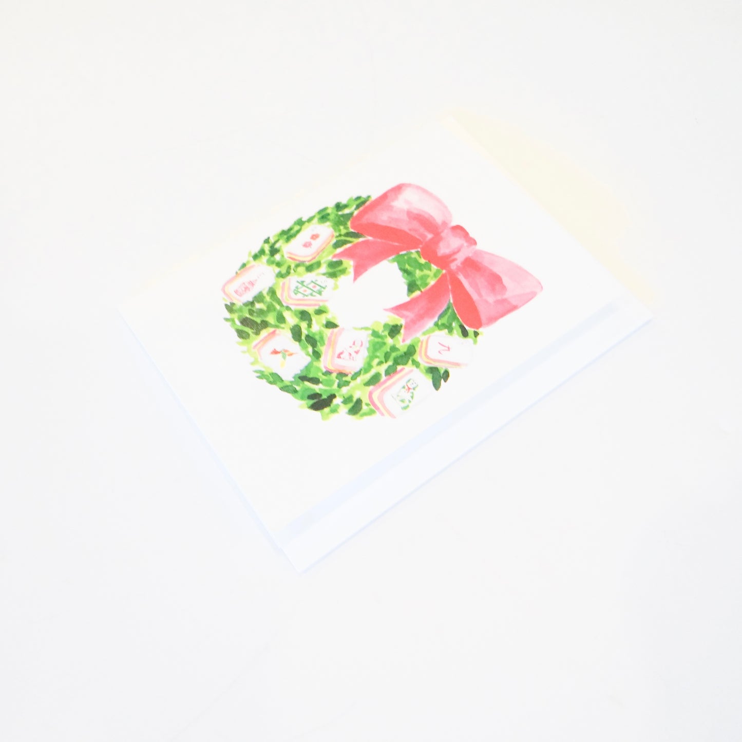 Mahjong Wreath Card