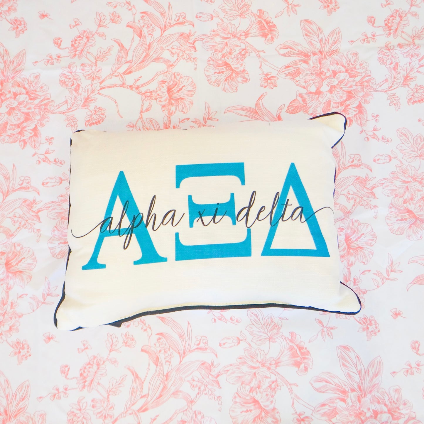 Sorority Letter Overlap Pillow