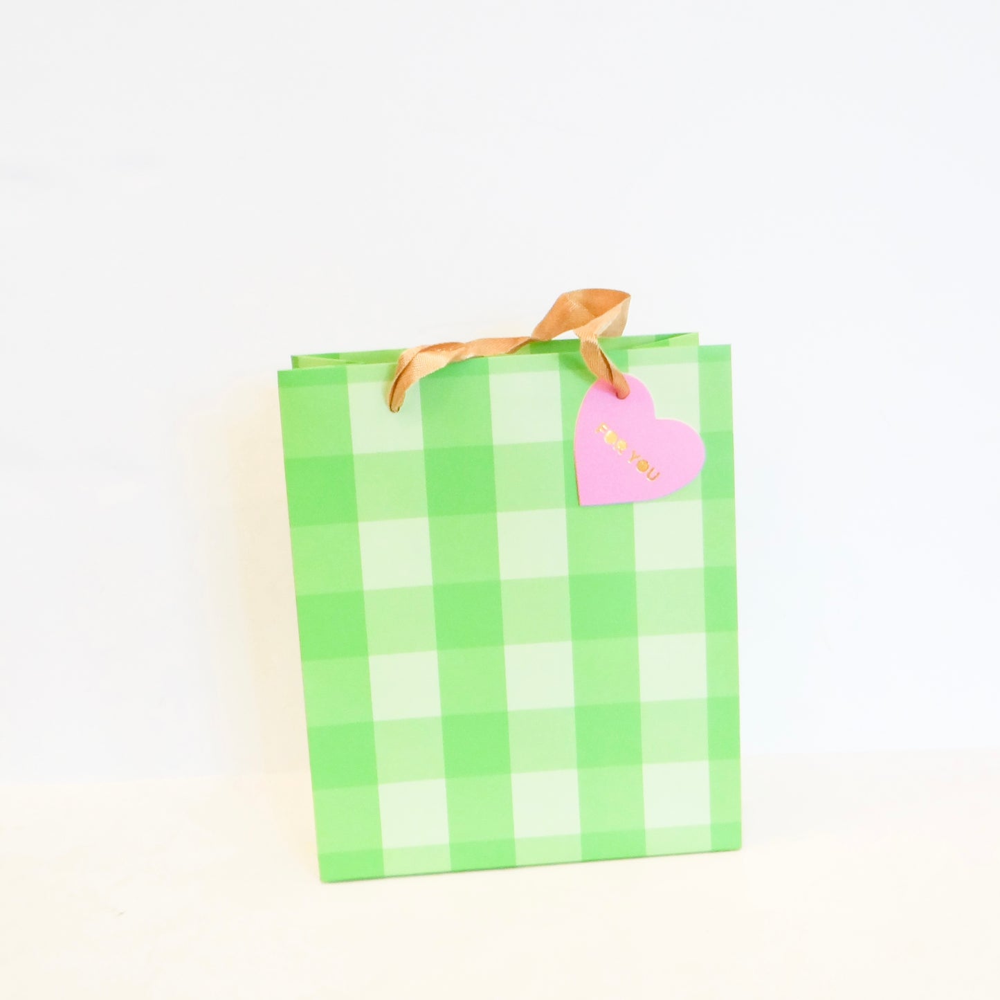 Medium Gingham Gift Bag