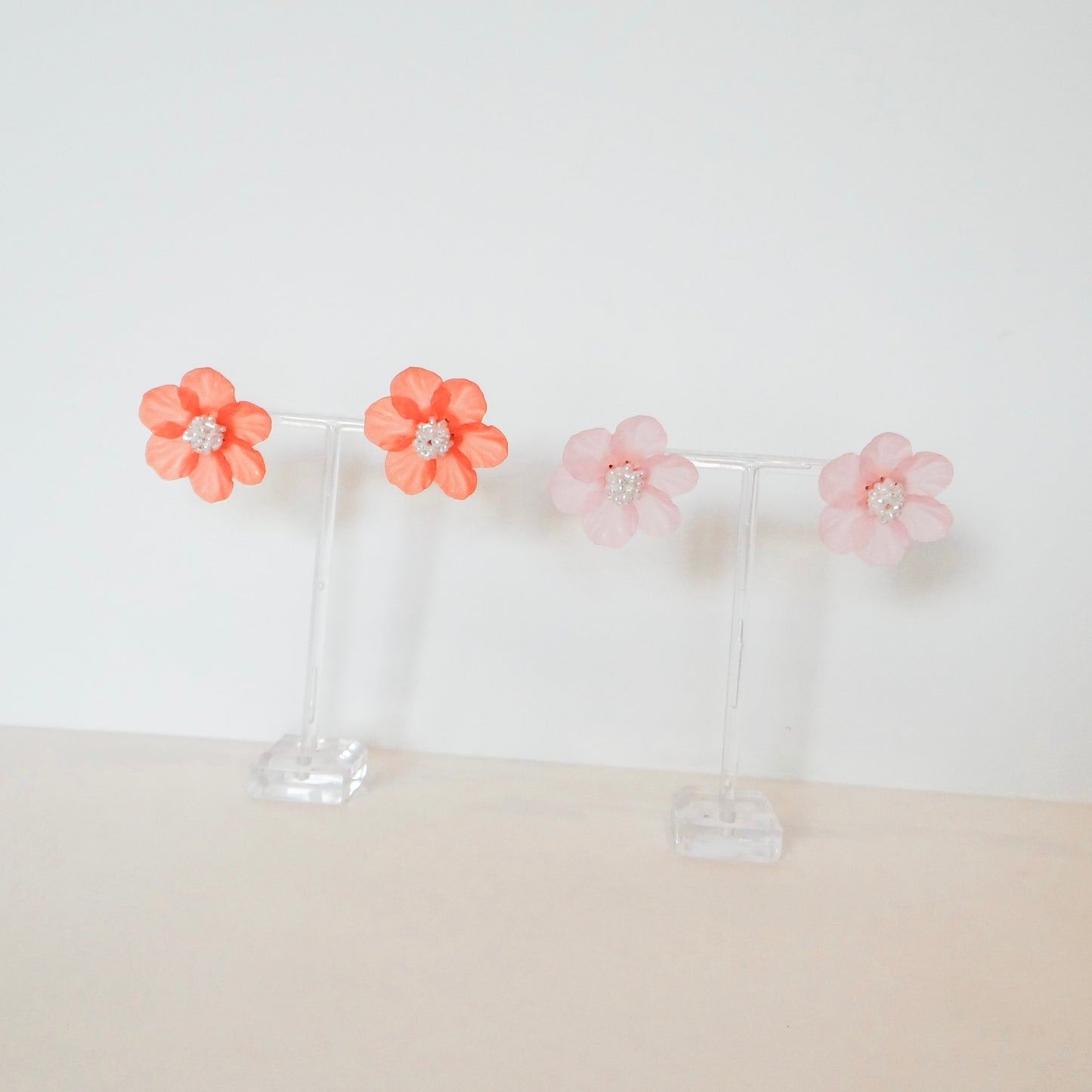 Pearl and Flower Earrings