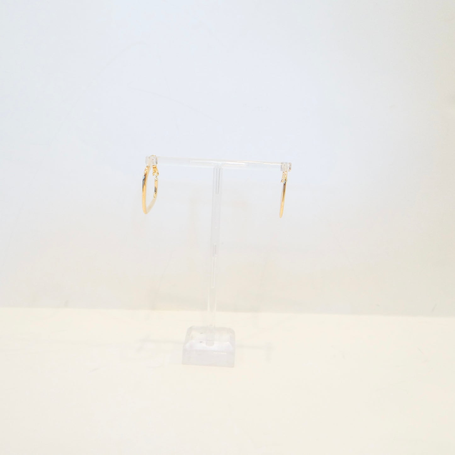 Gold Round Square Hoops