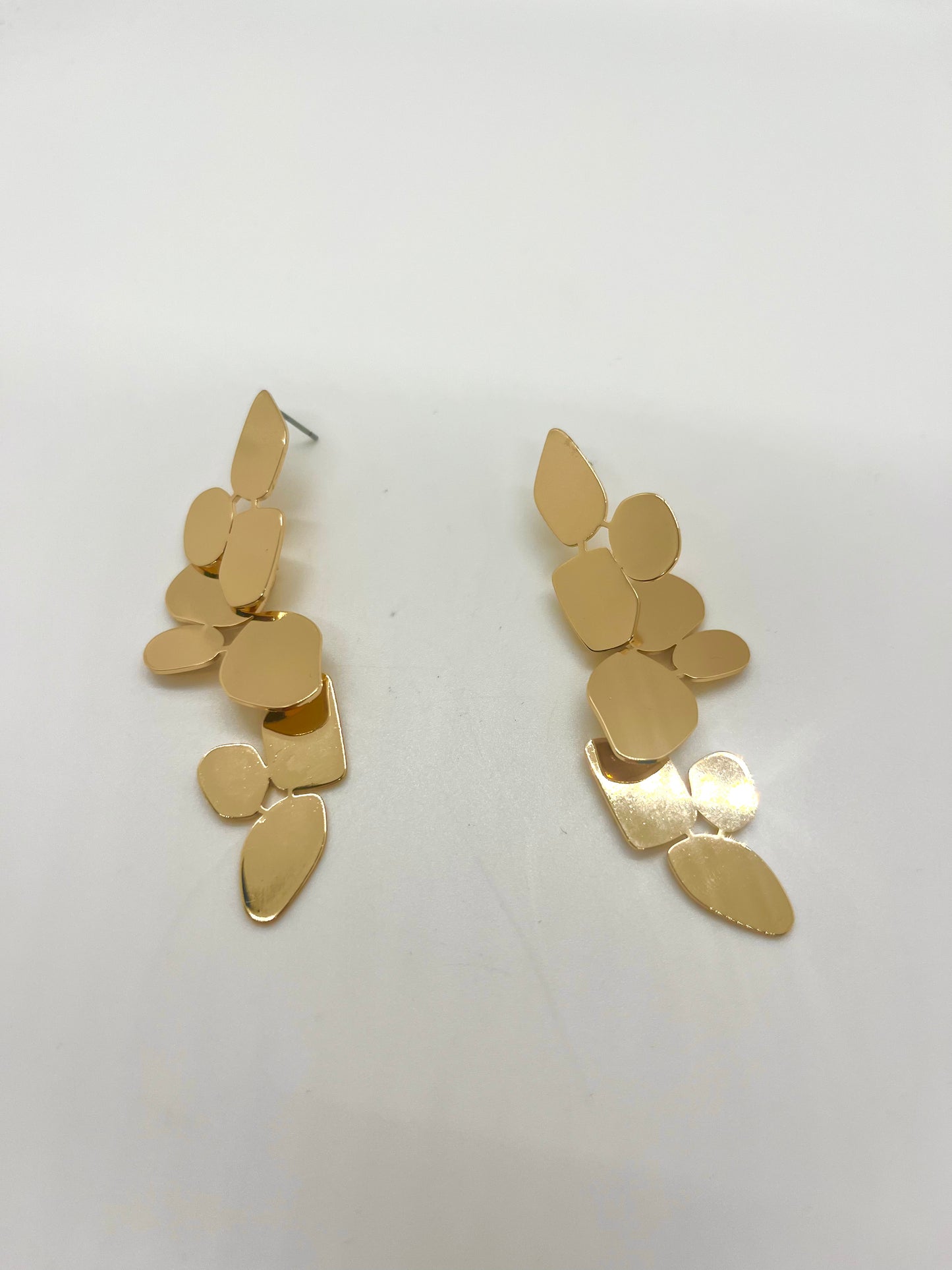 Layered Gold Shapes Earrings