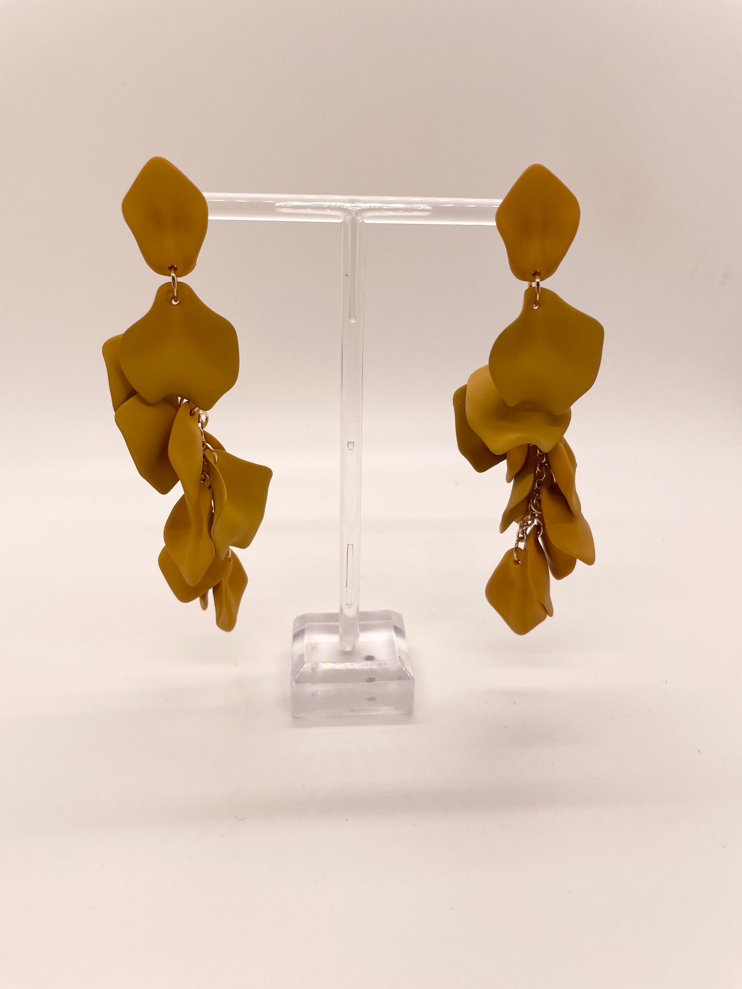 Flower Petal Drop Earrings