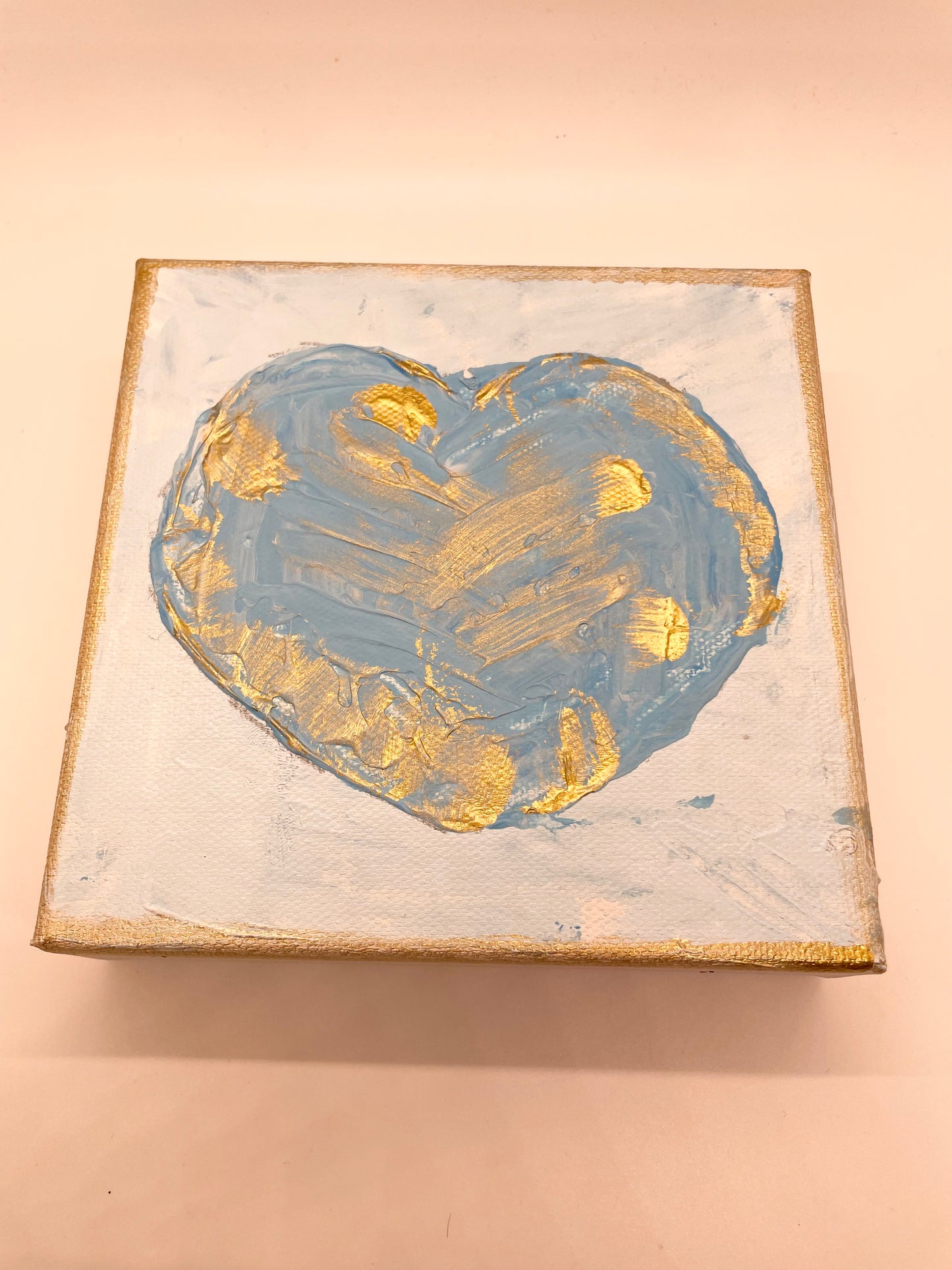 6x6 Textured Heart Artwork