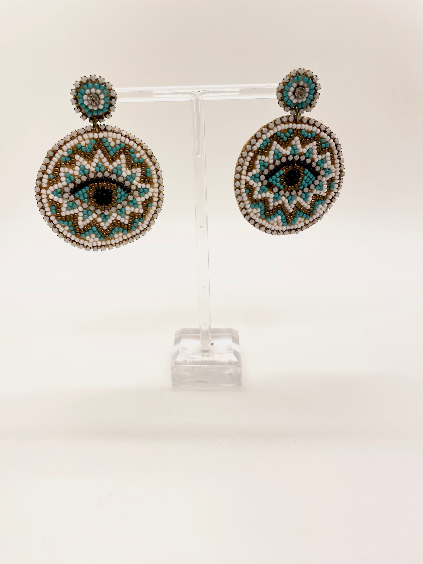 Evil Eye Beaded Earrings