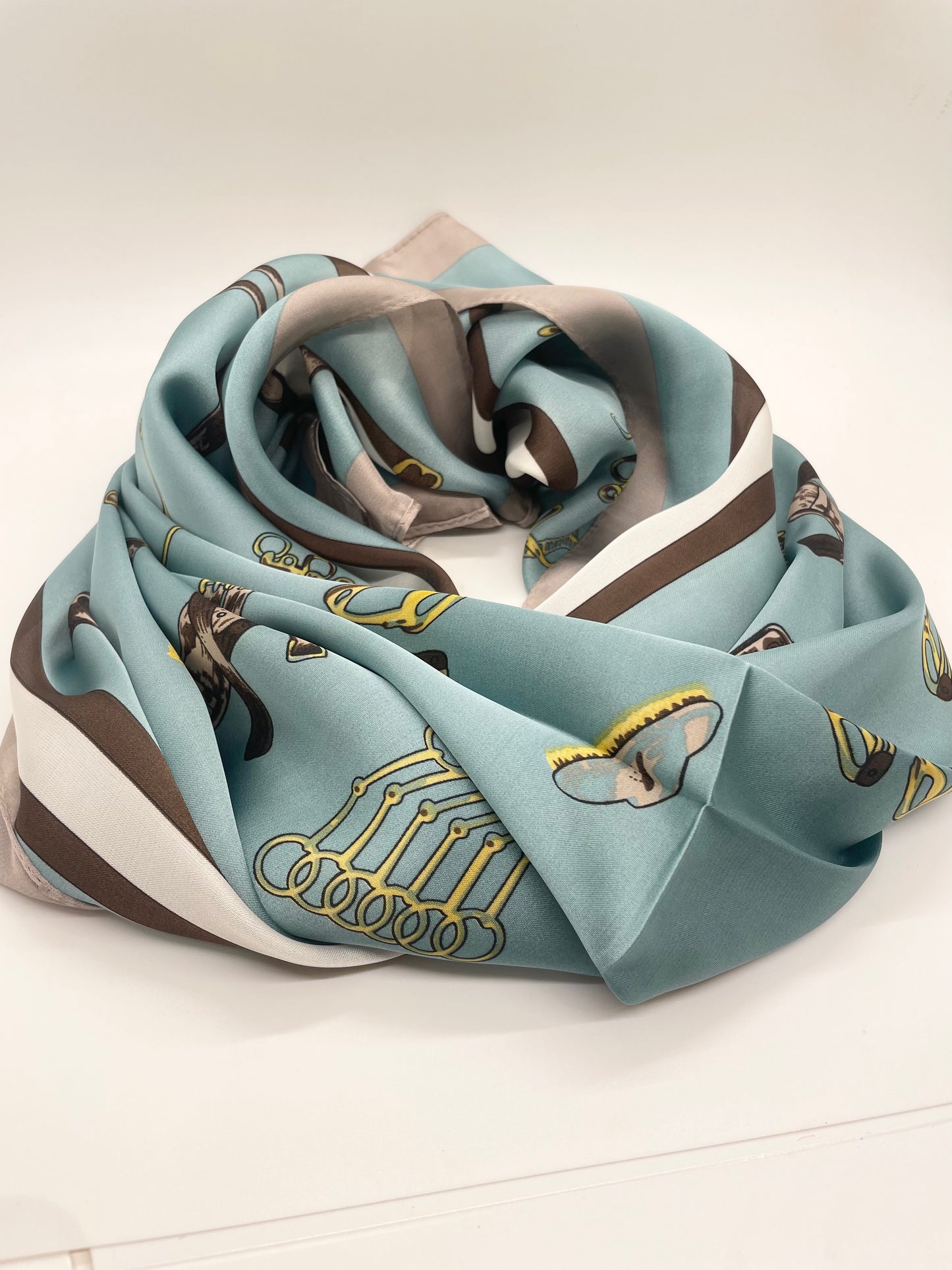 Blue Pattern Scarf