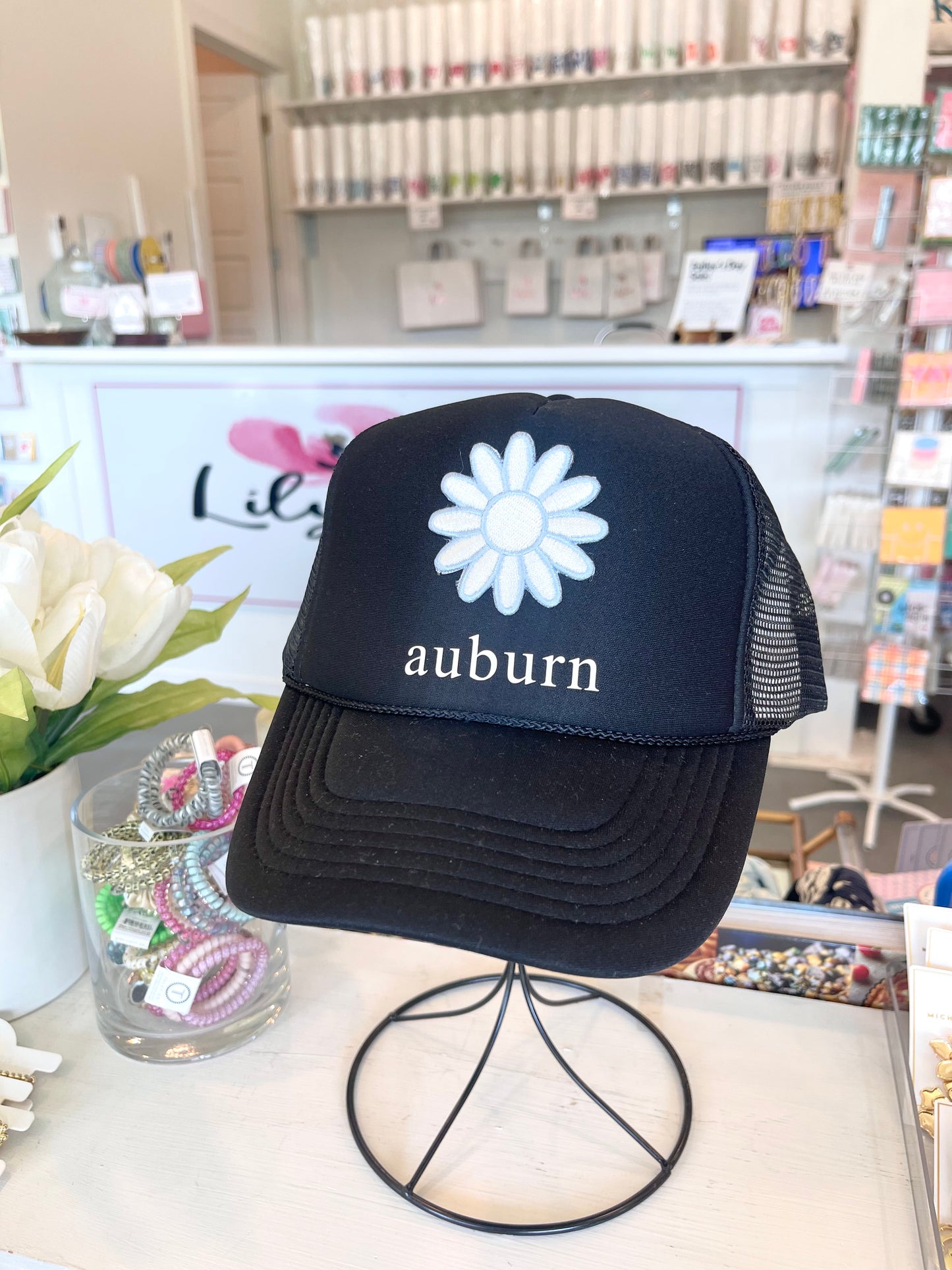 Auburn Daisy Patch Hat