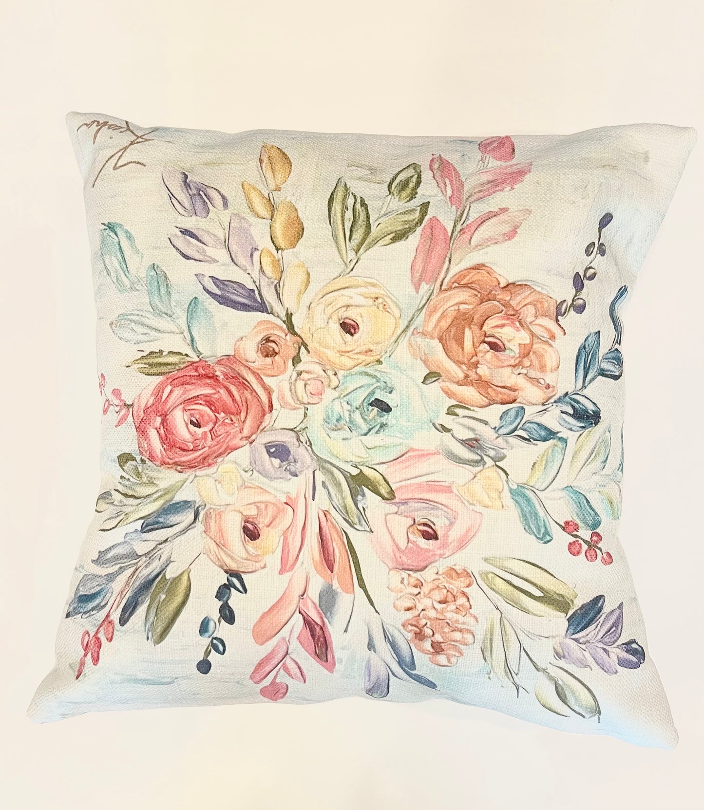 Floral Throw Pillow