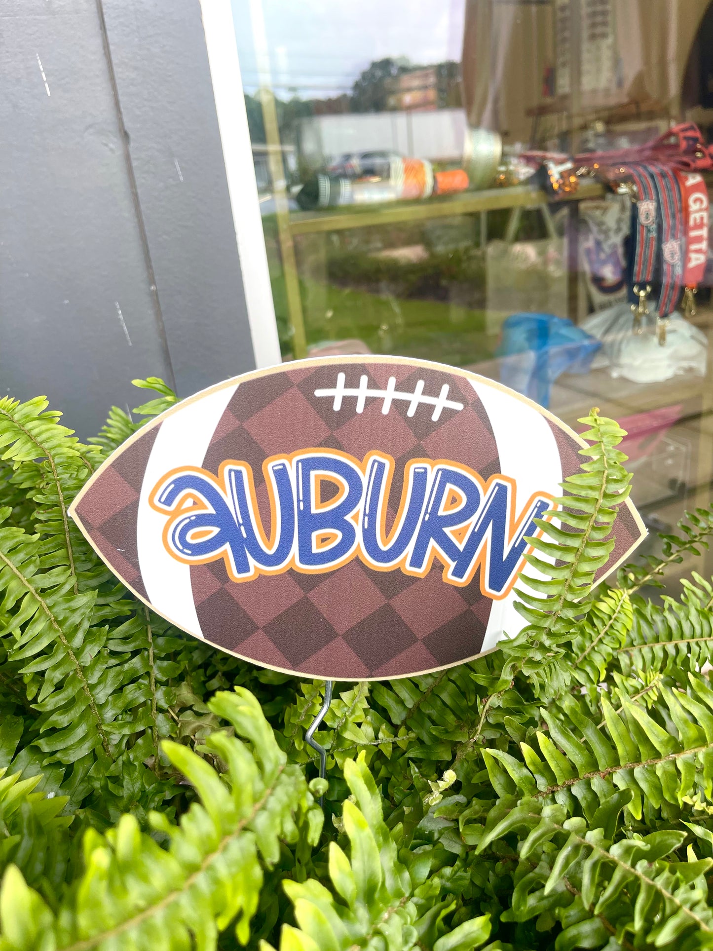 Football Flower Pot Sign