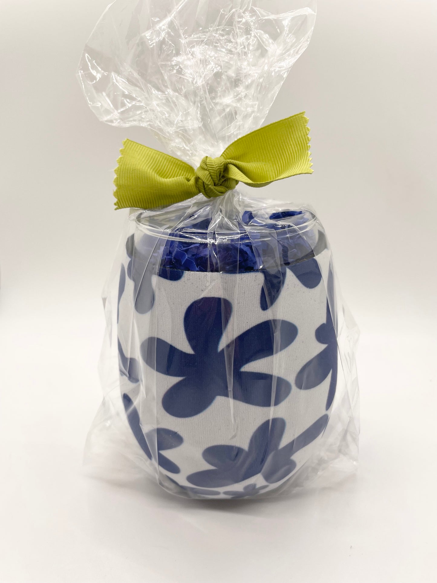 Wine Glass with Neoprene Huggie and Mixer!