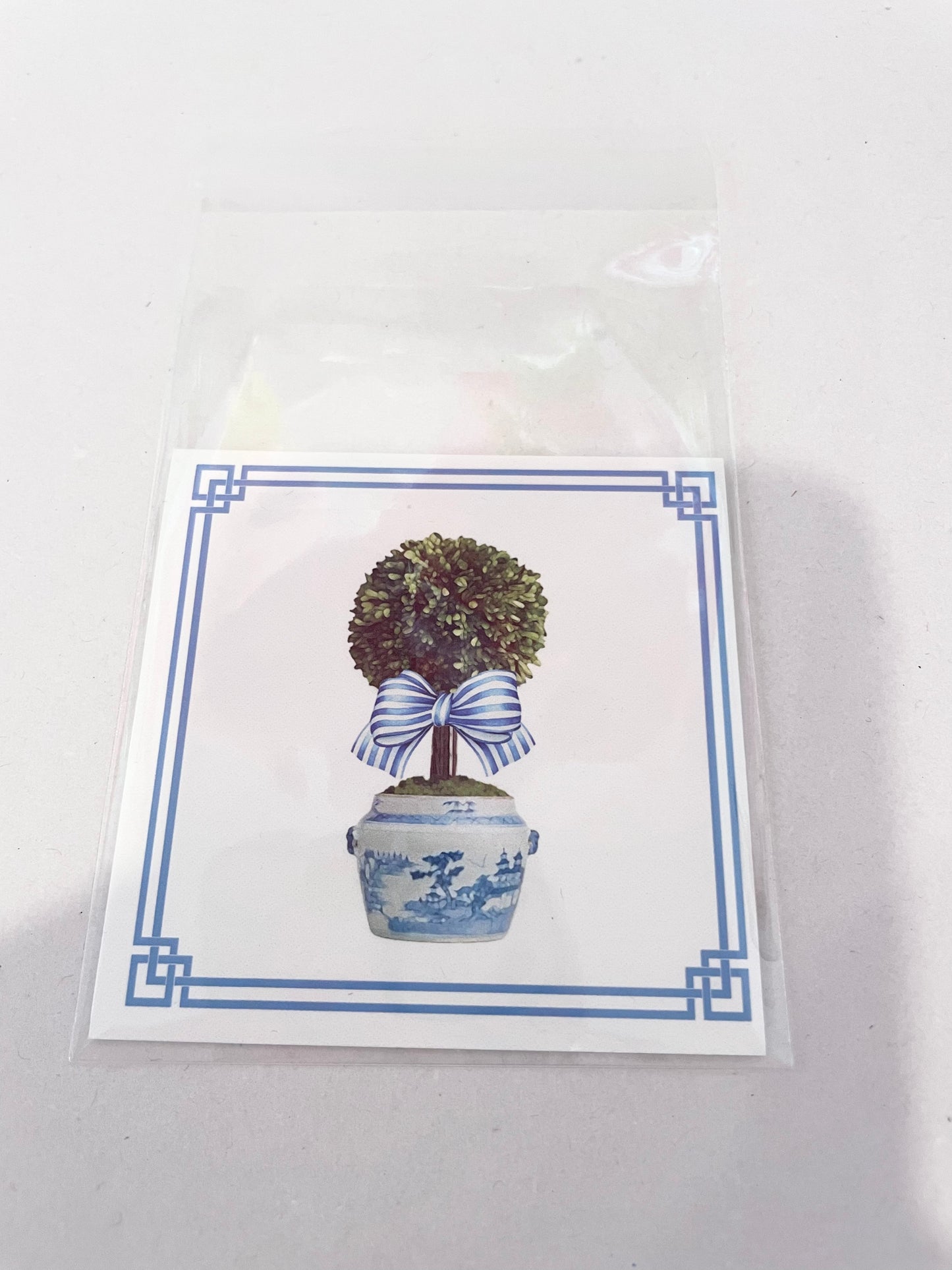 Striped Topiary Tree Mini Card