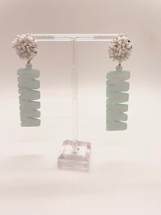 Blue Mama Drop Earrings