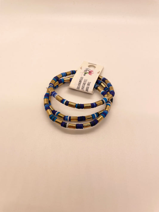 Blue Bracelet Stack