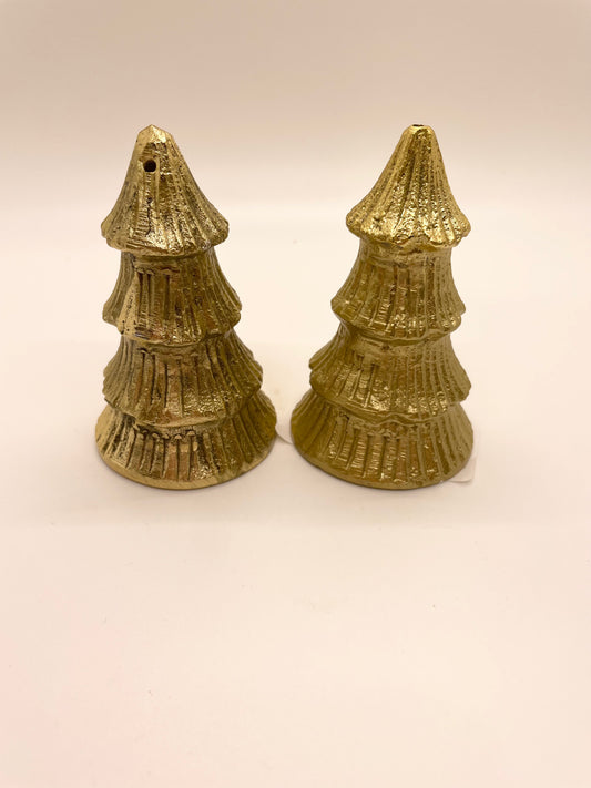 Gold Salt & Pepper Tree Set