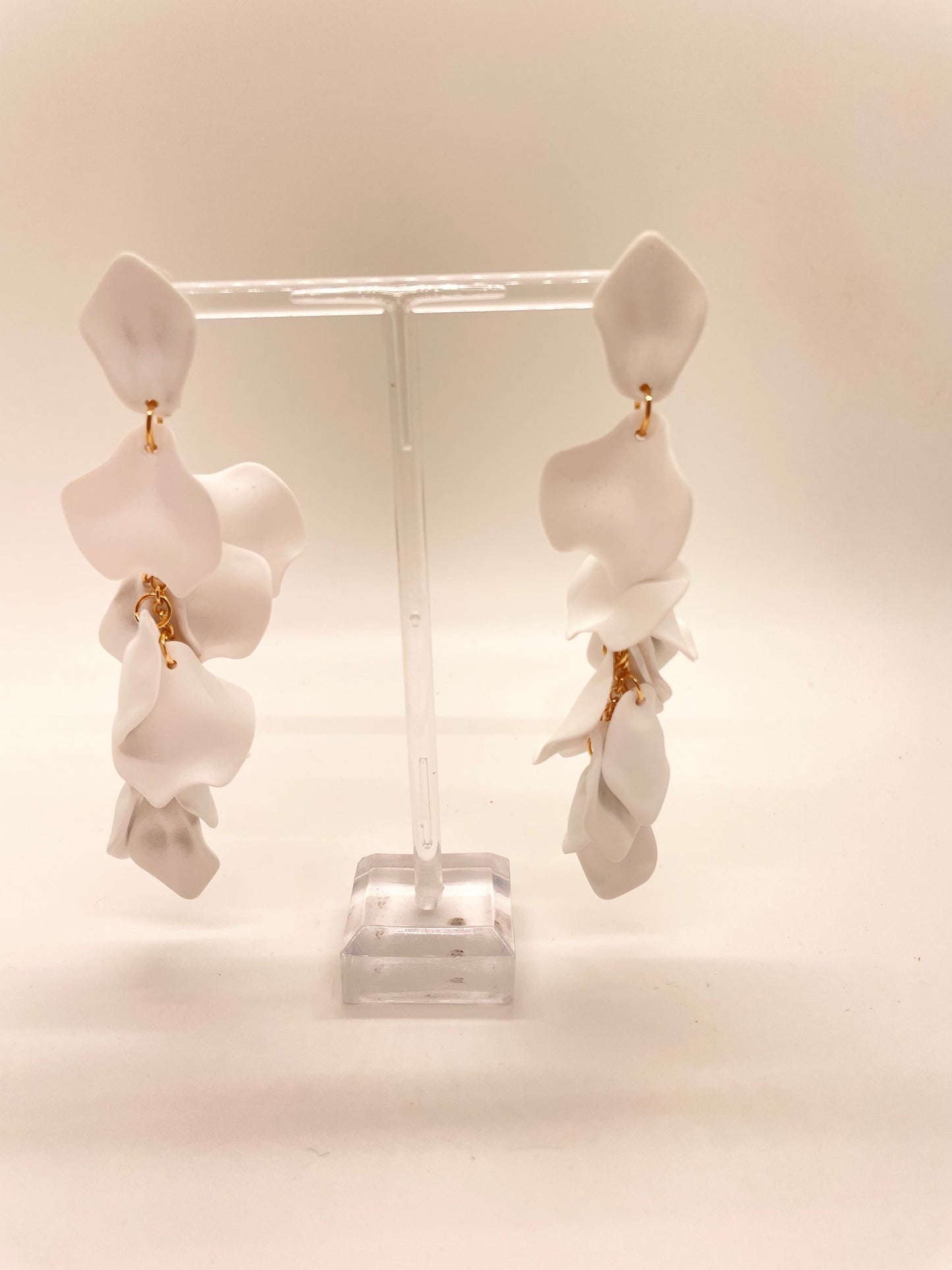 Flower Petal Drop Earrings