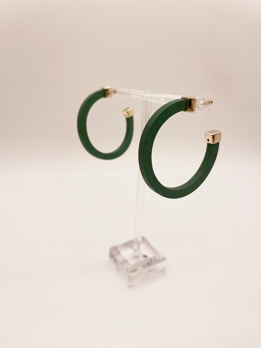 Green Wooden Hoops