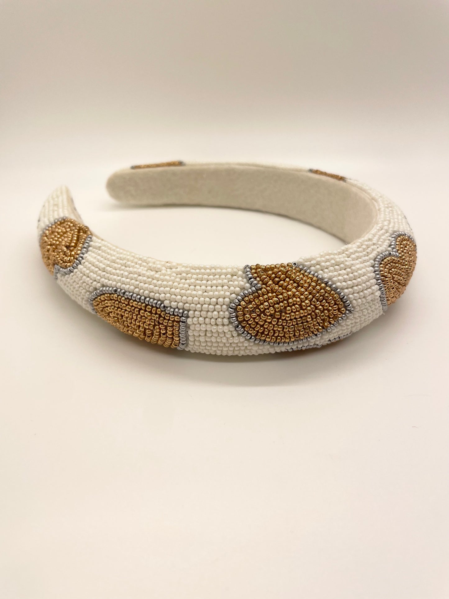 Beaded Heart Headbands