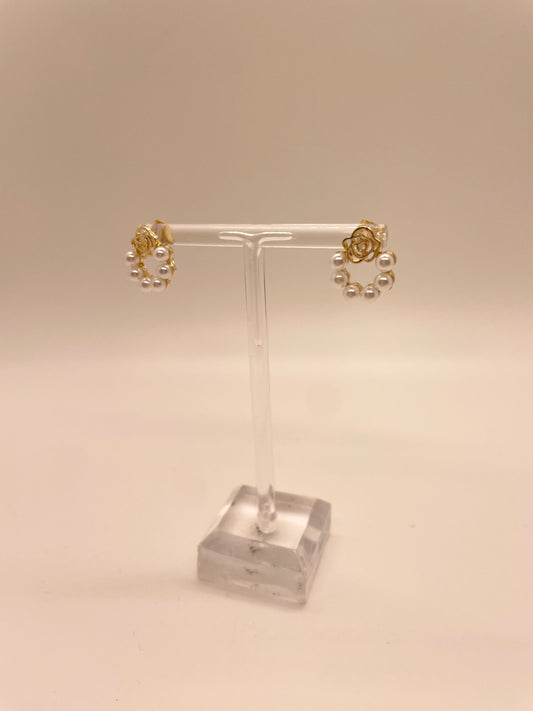 Laura Janelle Gold & Pearl Earrings