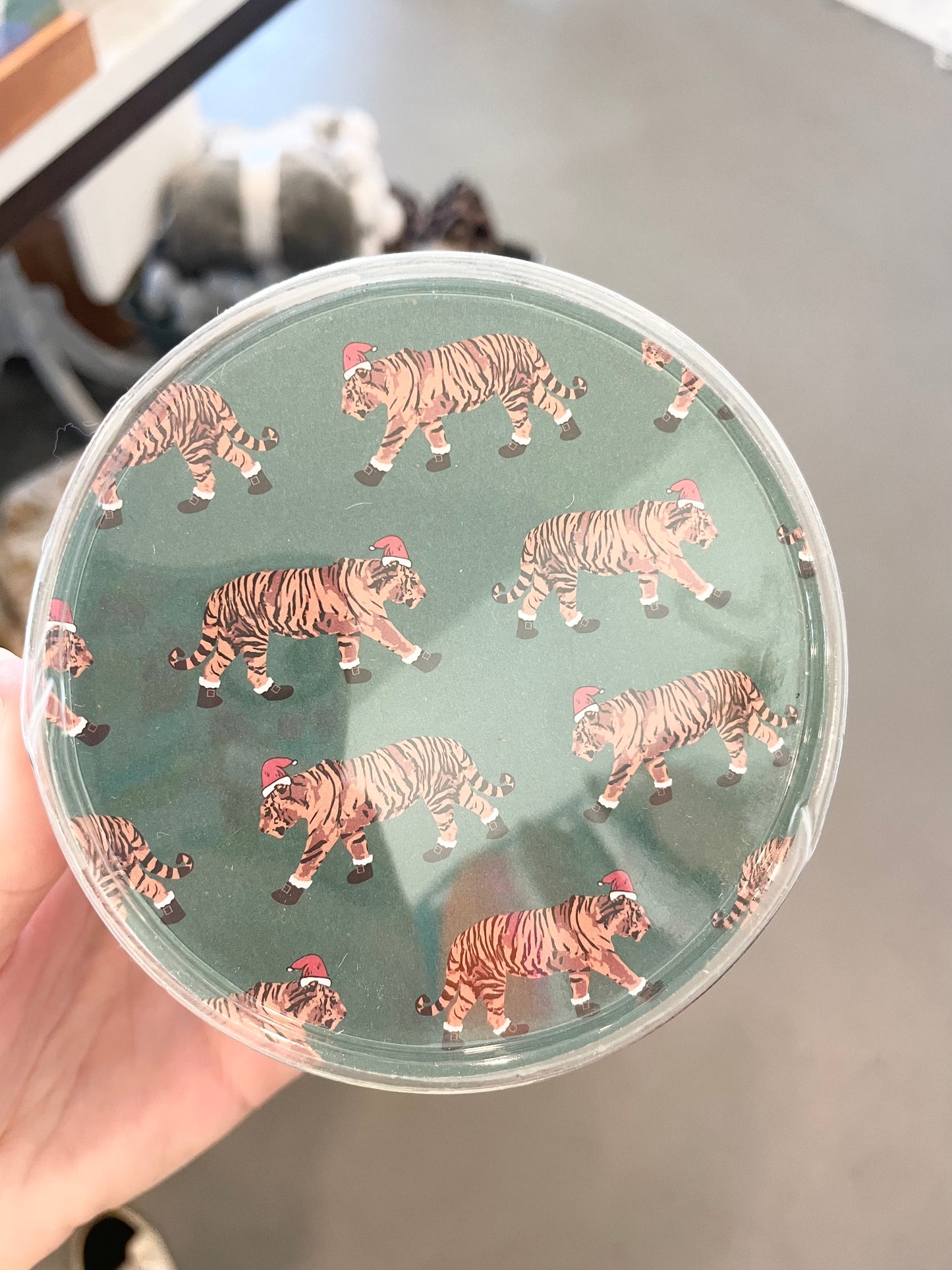 St. Nick Tiger Reversible Paper Coasters Set of 20