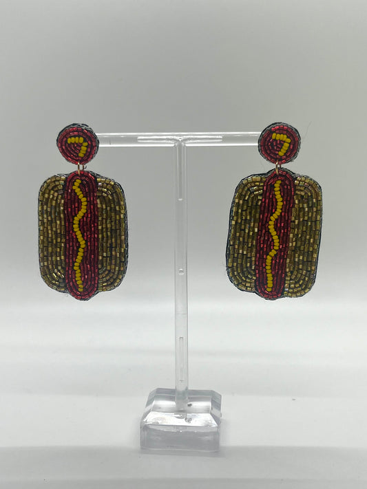 Laura Janelle Hot Dog Earrings