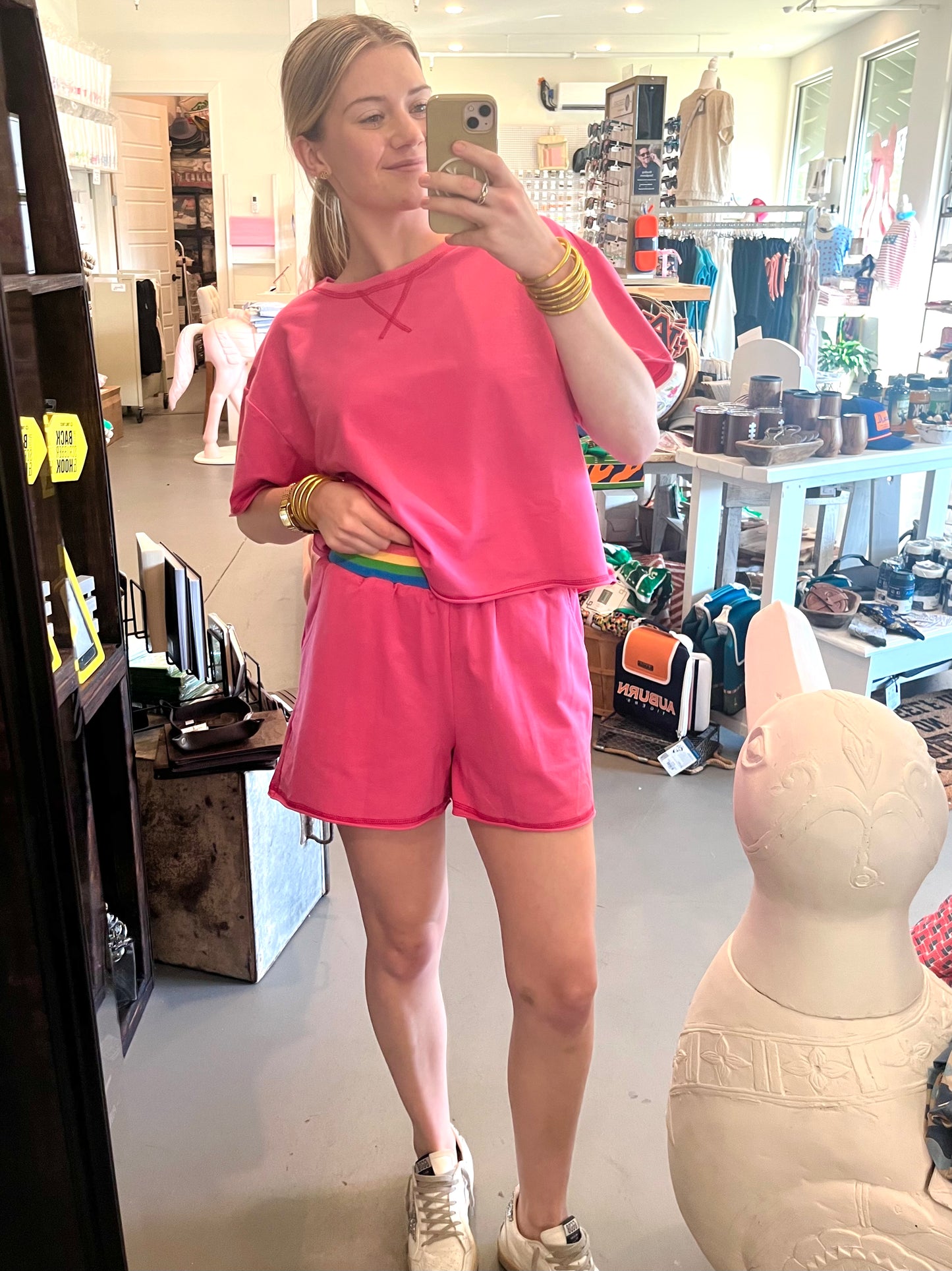 Candy Stripes Shorts Set