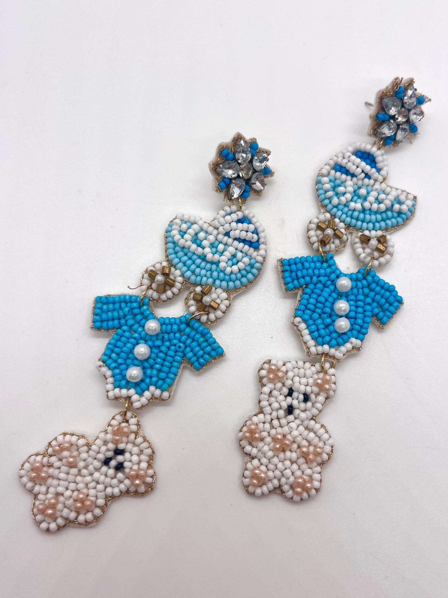 Baby Bear Beaded Earrings