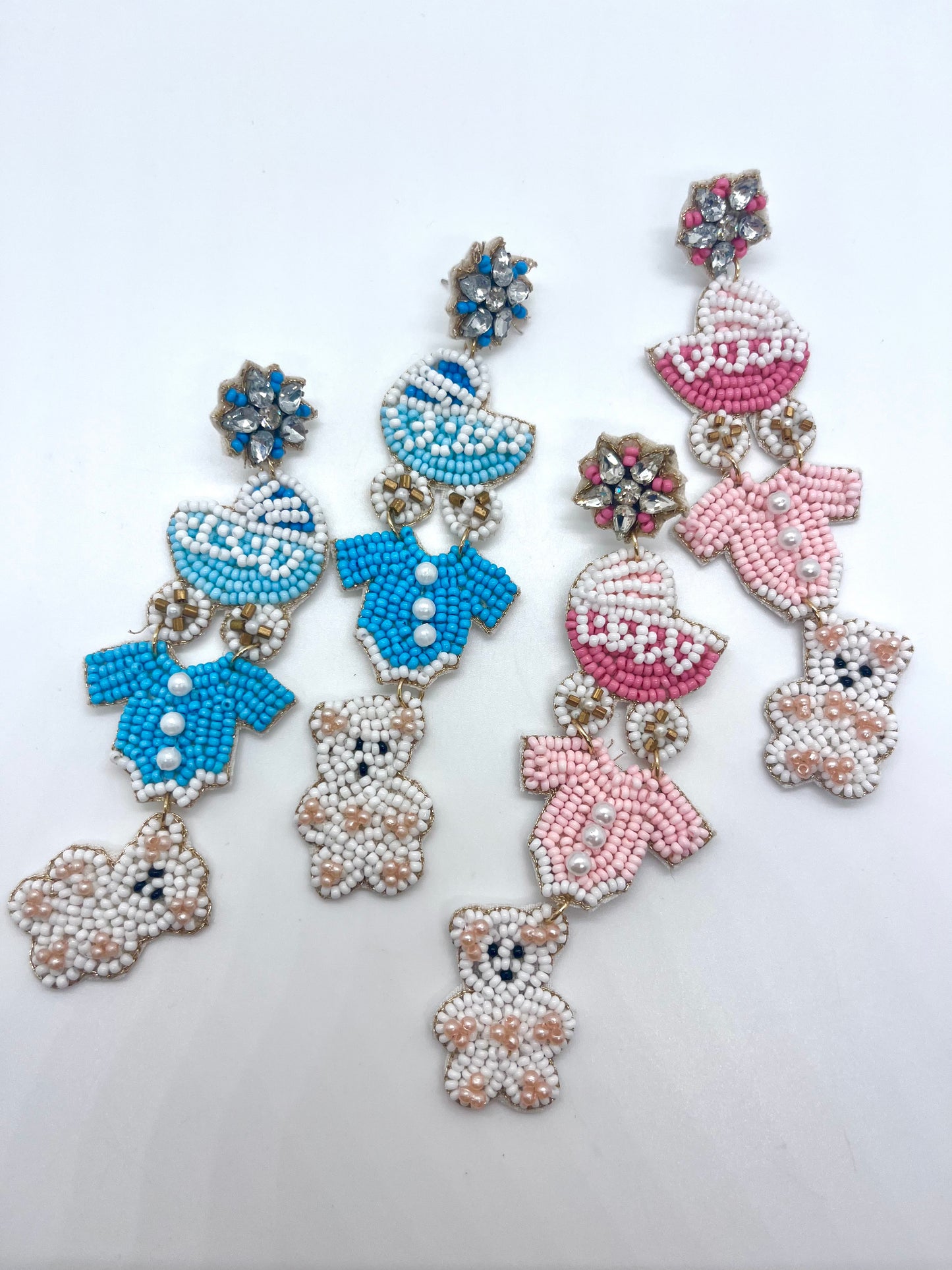 Baby Bear Beaded Earrings