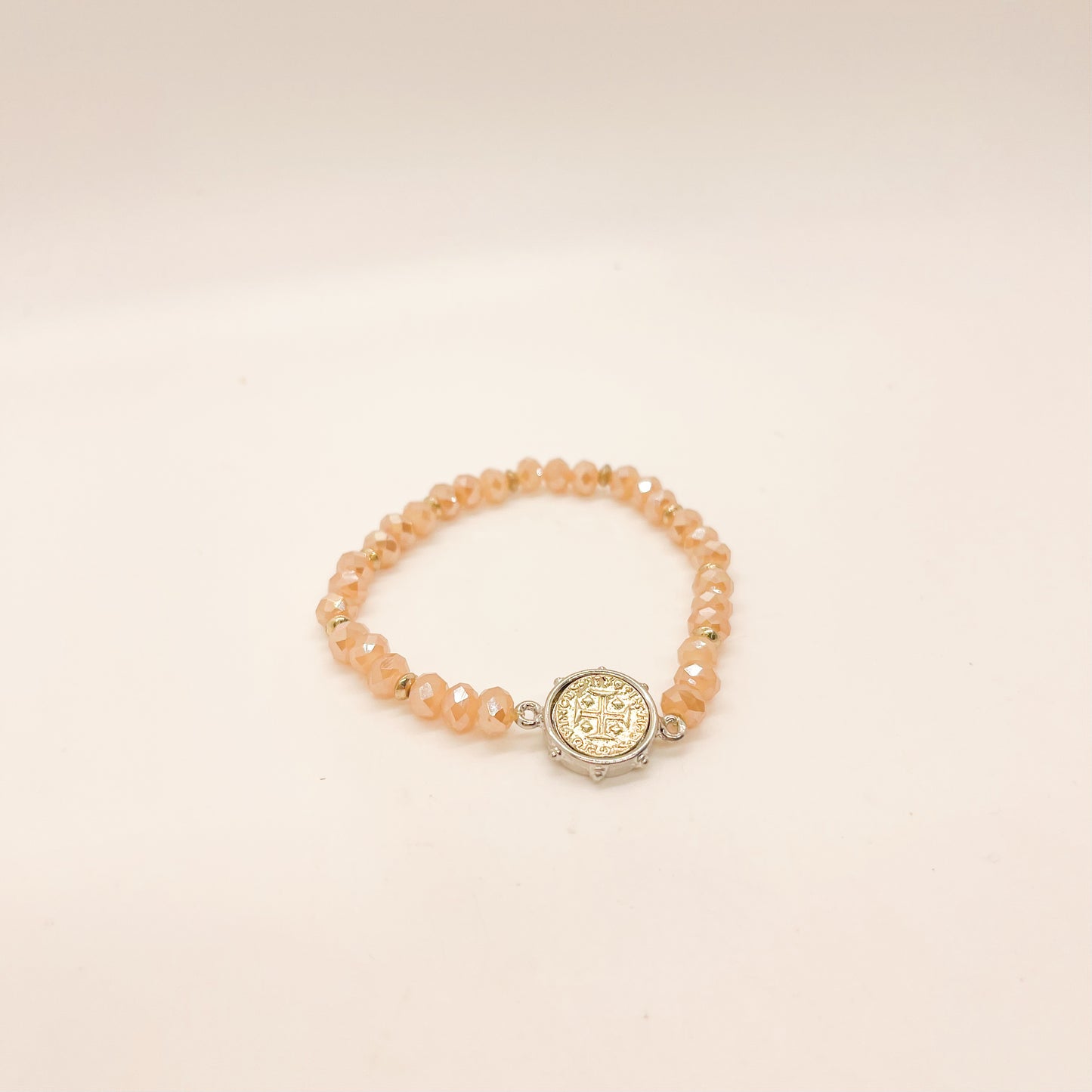 Cross Coin Bracelet