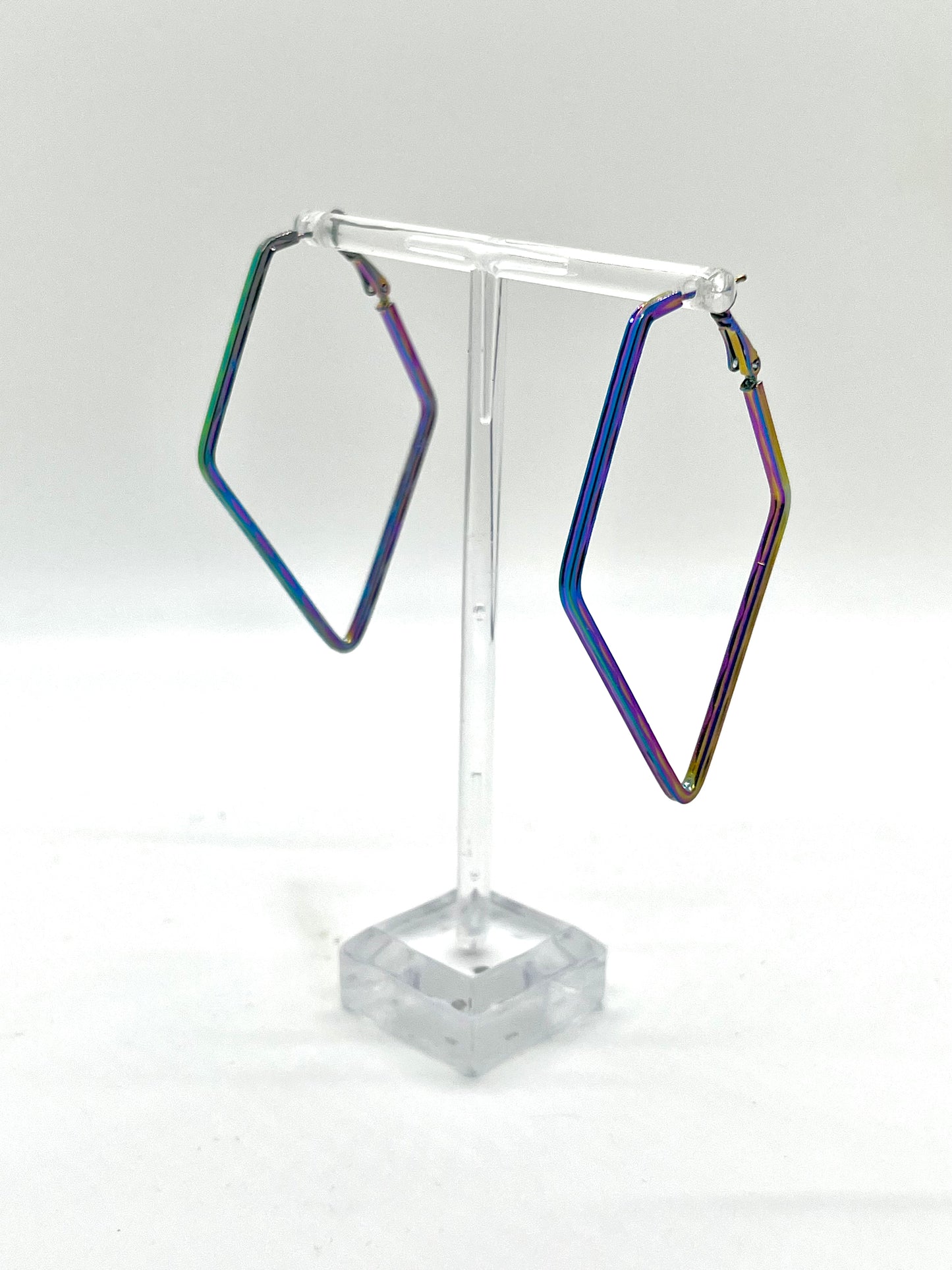 Metallic Diamond Shaped Earrings