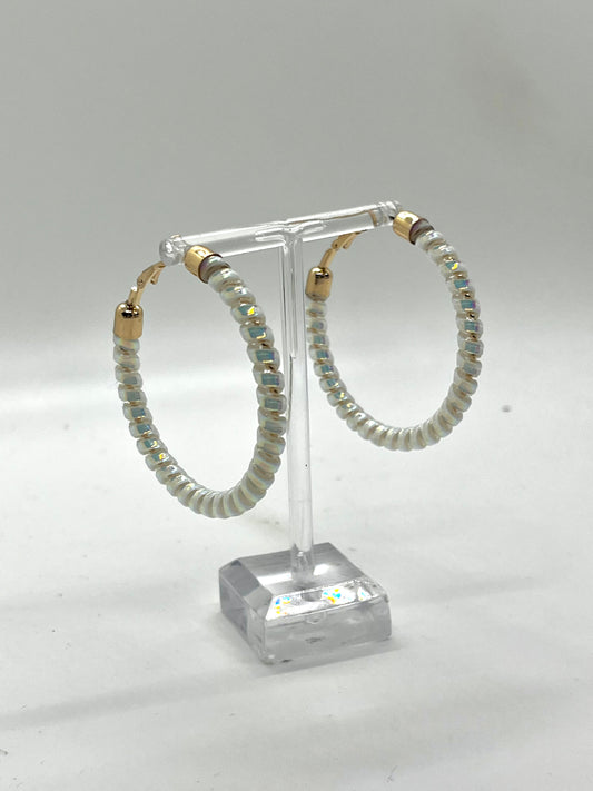 White Teletie Hoops