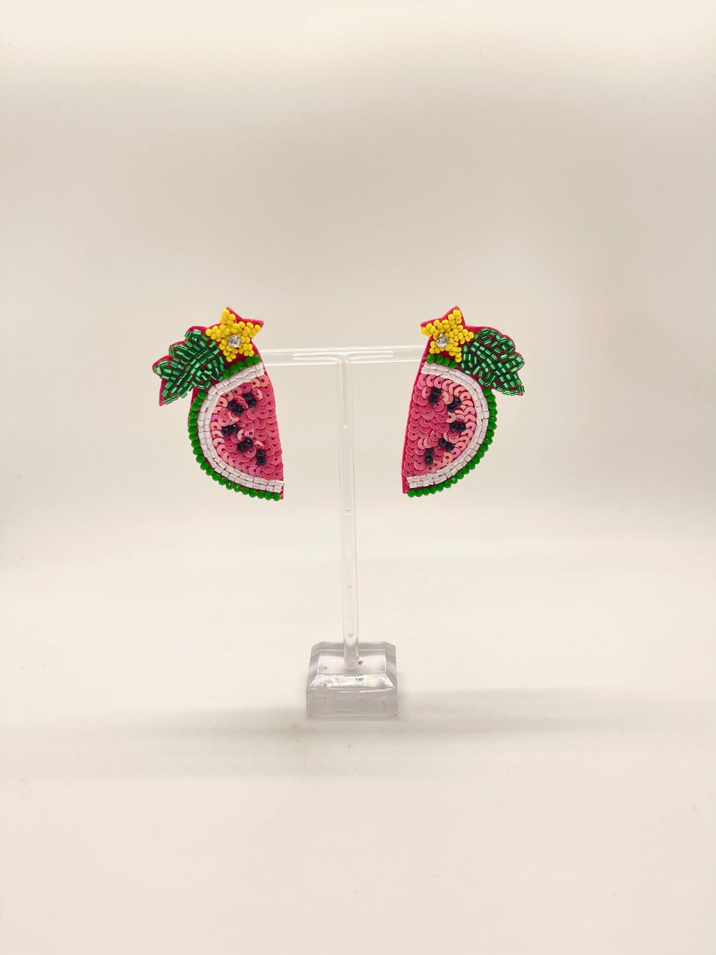 Tropical Beaded Watermelon Earring