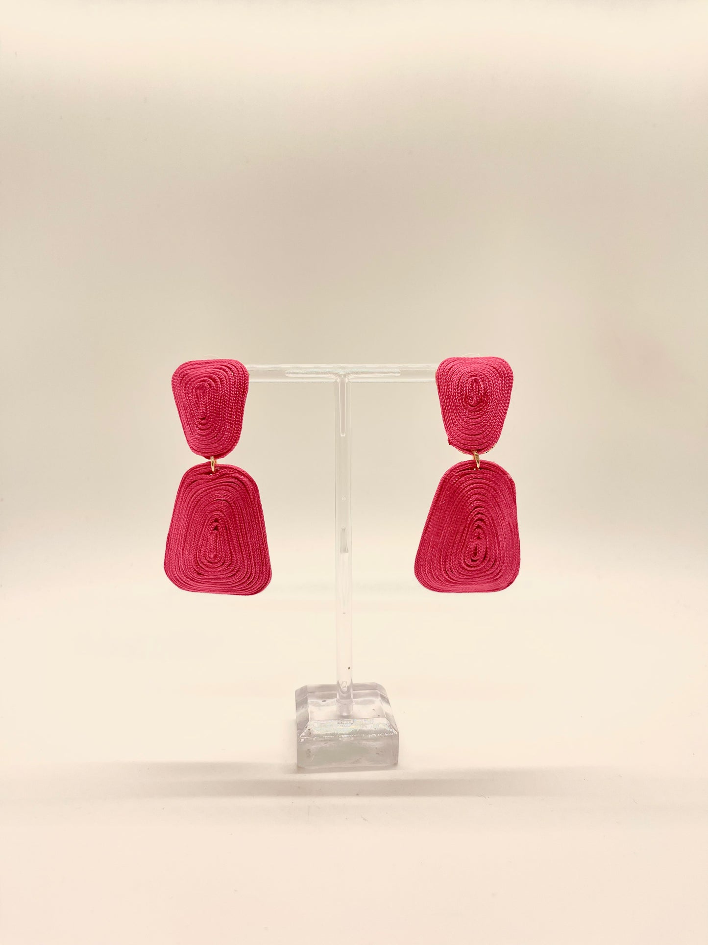 Thread Drop Statement Earrings